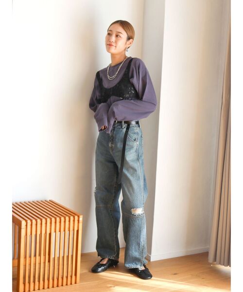 Ungrid（アングリッド） ジーンズ デニム デニムパンツ ヘムスリット