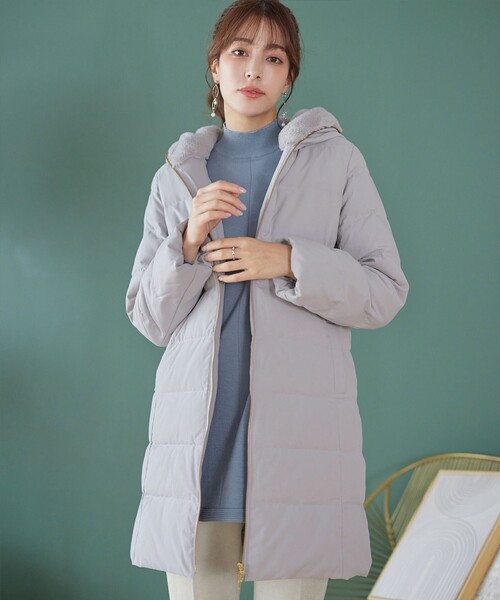 Tiaclasse ダウンコート ダウンジャケット フード裏エコファーダウン