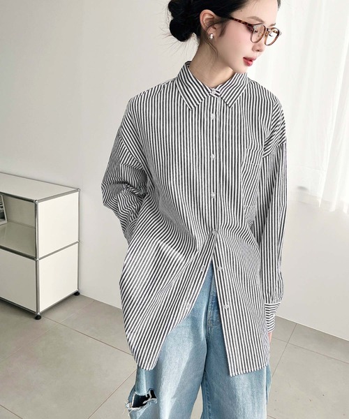 moment+ ブラウス シャツ 「累計販売枚数10万枚突破！」先染め