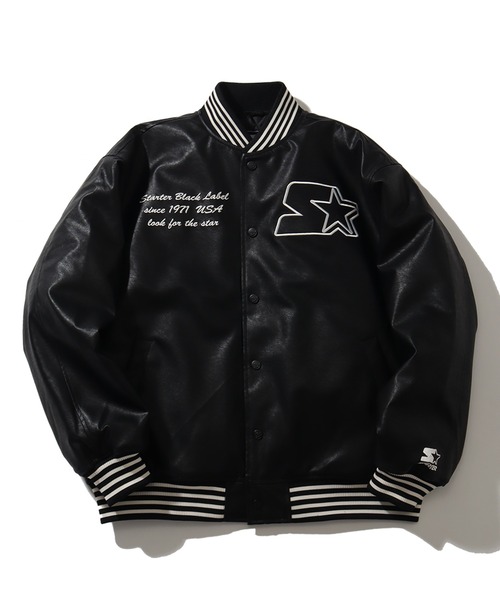 STARTER（スターター） スタジャン PU 中綿 スタジャン メンズ