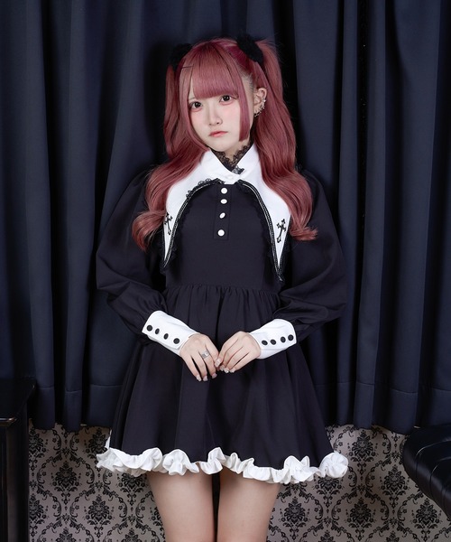 Pal elfy ワンピース つけ襟付きゴシックワンピース/地雷系 : ZOZOTOWN