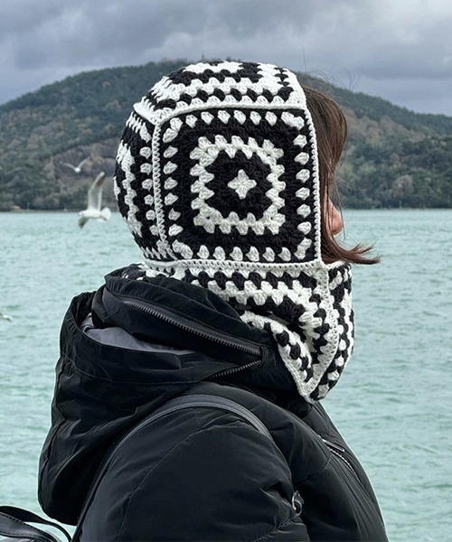 ARCHIVER ニット帽 ニットキャップ 「Bz」EK468/かぎ編みクロシェ