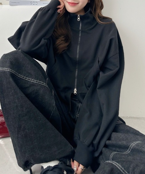 TREOVER ブルゾン アウター 「ラフに羽織れてこなれる」スタンドカラー