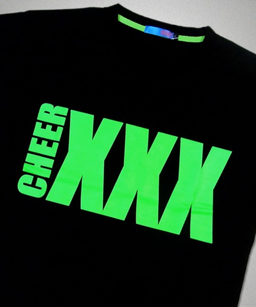 CHEER（チアー） tシャツ XXXネオンカラーロゴプリントBIGTEE