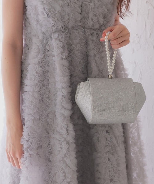 Dorry Doll（ドリードール） ハンドバッグ パールハンドルグリッター