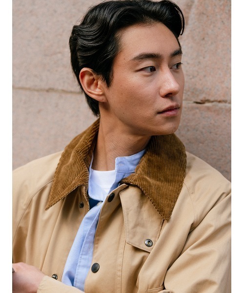 Barbour（バブアー） ブルゾン アウター 「BEDALE / ビデイル」ピーチ