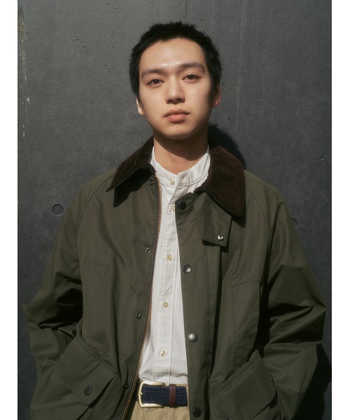 Barbour（バブアー） ブルゾン アウター 「BEDALE / ビデイル」ピーチ