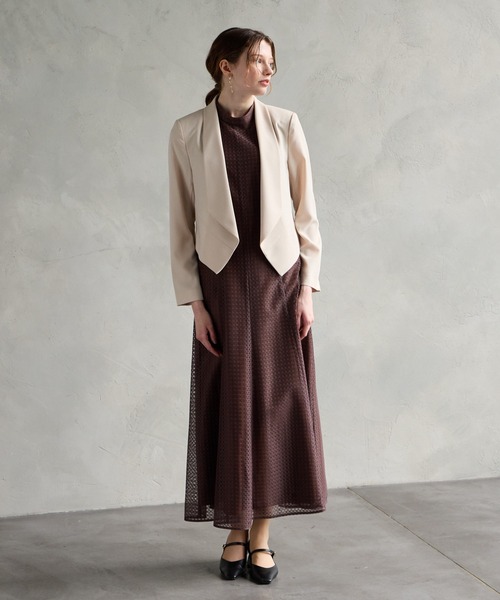 AIMER（エメ） コート アウター ショールカラージャケット レディース