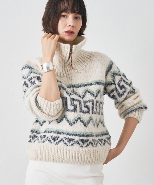 Whim Gazette（ウィム ガゼット） ニット セーター 「BSBEE」カウチン