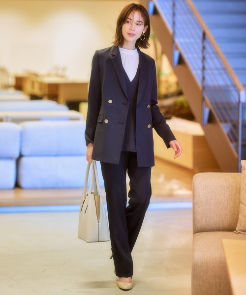 7days Life Styling セットアップ ドビー素材3点セットスーツ（ダブル
