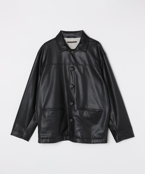 SHIPS（シップス） ブルゾン アウター BENCH MARKING SHIRT: 合成皮革