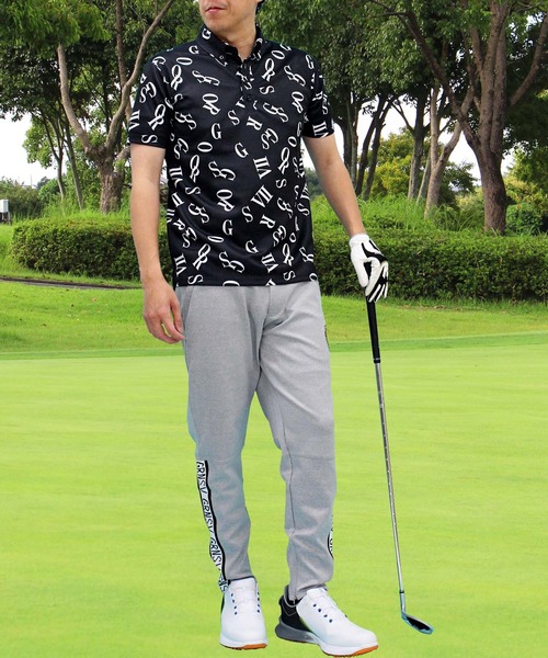 GIORNO SEVEN（ジョルノセブン） ゴルフ 総柄 ストレッチ 吸湿速乾