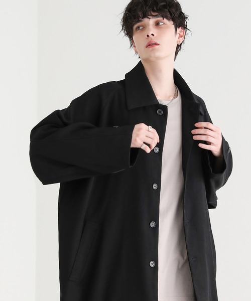 ASTRONOMY ステンカラーコート コート ドレープとろみラグランTRステン