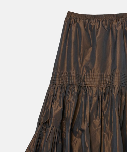 LE CIEL BLEU（ルシェルブルー） スカート 「再入荷」タフタギャザード