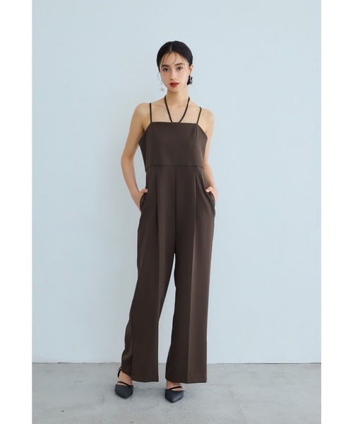 niana（ニアナ） パンツドレス ダブルクロスオールインワンドレス