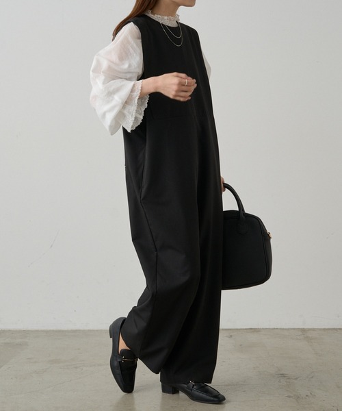 pual ce cin サロペット オーバーオール 「Du noir」オールインワン