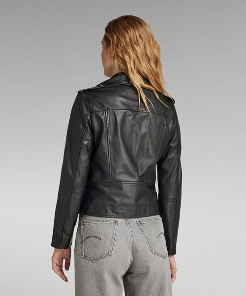 G-STAR RAW レザージャケット ライダース LEATHER BIKER JACKET/レザー