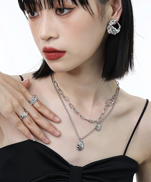 Mayree ネックレス 「urge select」Y2K シルバーチェーン ネックレス