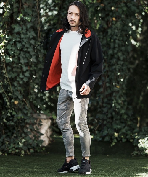 CAMBIO（カンビオ） シャツ ms5563- Back Side Vivid Color Mesh Hood