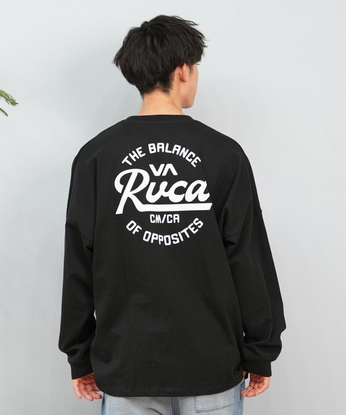 RVCA（ルーカ） tシャツ ロンTee/長袖Tシャツ ラウンドロゴ オーバー