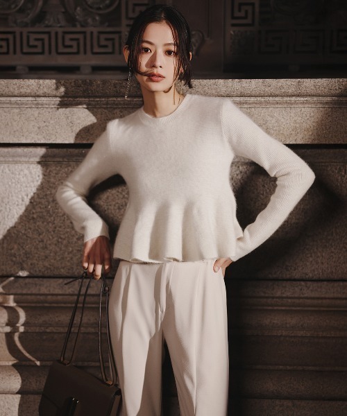 anuans（アニュアンス） ニット セーター 「ZOZO限定カラー」ペプラム