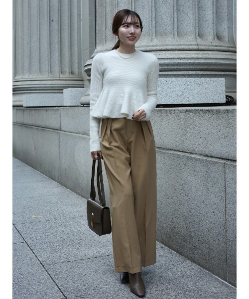 anuans（アニュアンス） ニット セーター 「ZOZO限定カラー」ペプラム