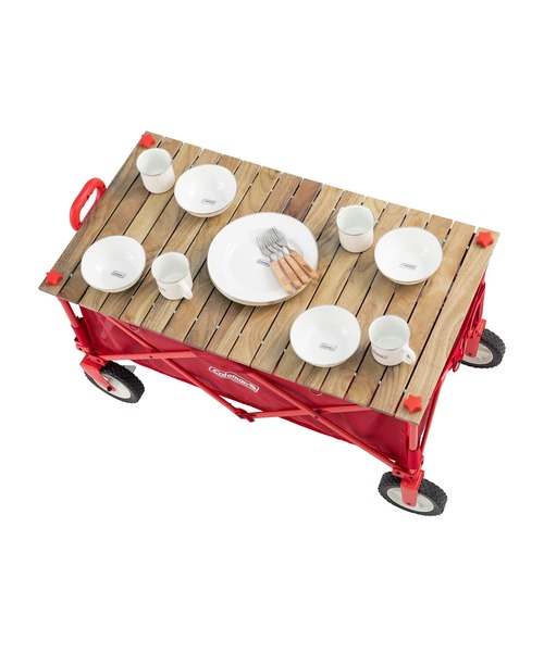 Coleman（コールマン） アウトドアワゴンウッドロールテーブル