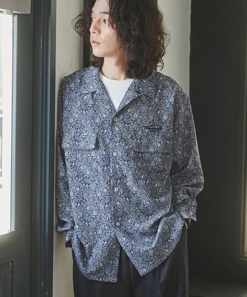 TOWNCRAFT（タウンクラフト） シャツ 別注ペイズリーオープンカラー