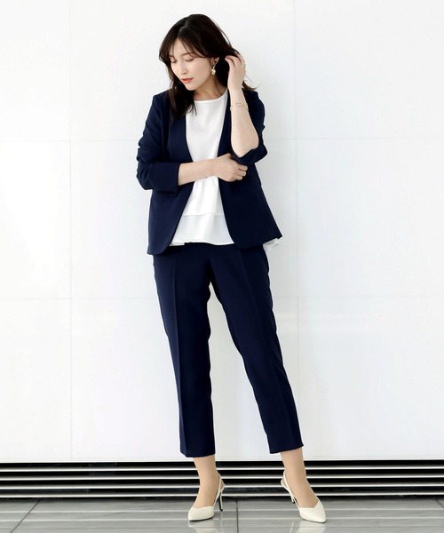 Emilyan（エミリアン） パンツスーツ L ネイビー レディース