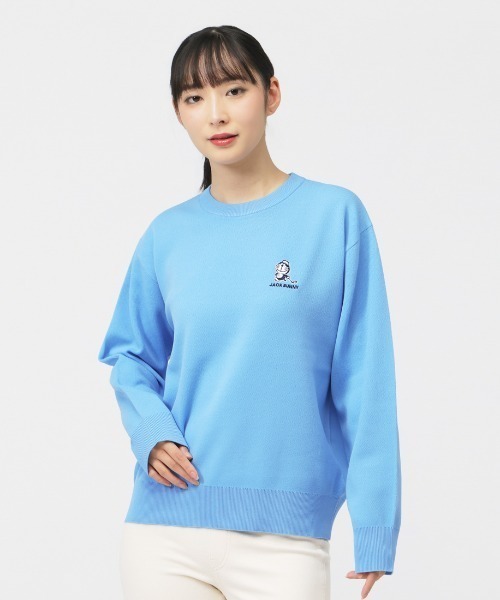 ニット セーター ジャックバニー 「ドラえもん」ダブルJQ クルーネック