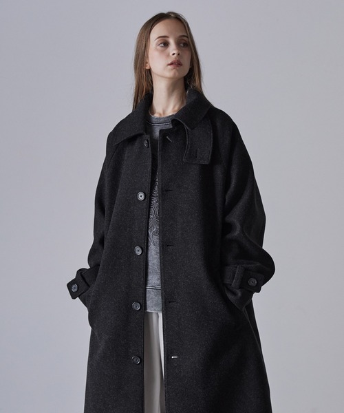 CLEL（クレイル） ステンカラーコート S ブラック メンズ : ZOZOTOWN