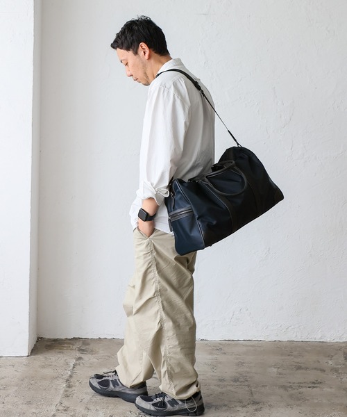 VitaFelice（ヴィータフェリーチェ） ボストンバッグ 本革×ナイロン