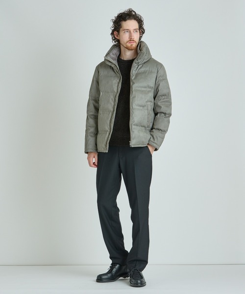 MEN'S BIGI（メンズビギ） ダウンジャケット ダウン スエード調ツイル