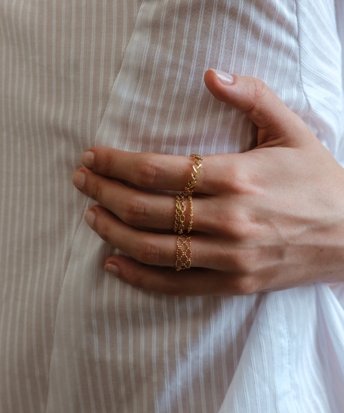 va vendome aoyama 指輪 リング K10イエローゴールド チェーンリング