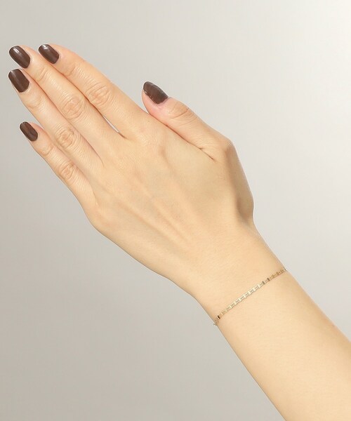 COCOSHNIK（ココシュニック） ブレスレット K18ダブルフラワークロス