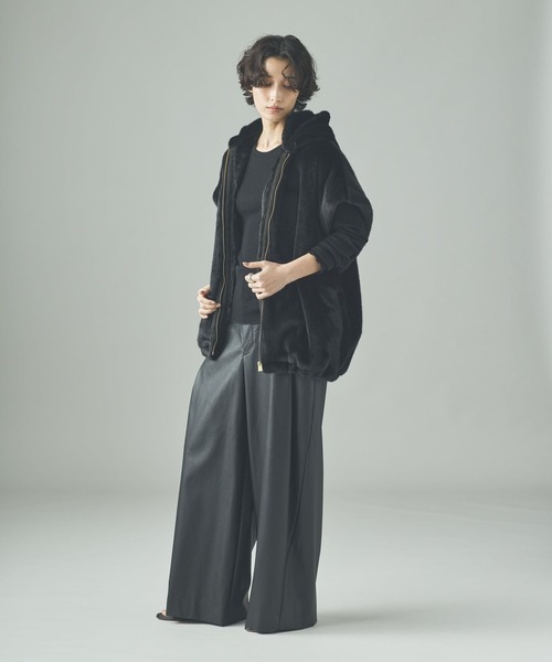 Curensology（カレンソロジー） ベスト ジレ /ファーフーディーベスト