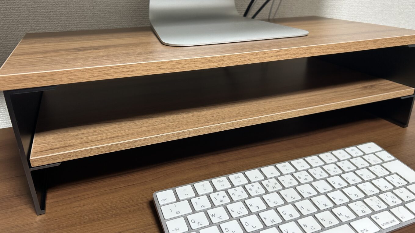 レビュー】amesoba モニタースタンド（デスクシェルフ）-日本製