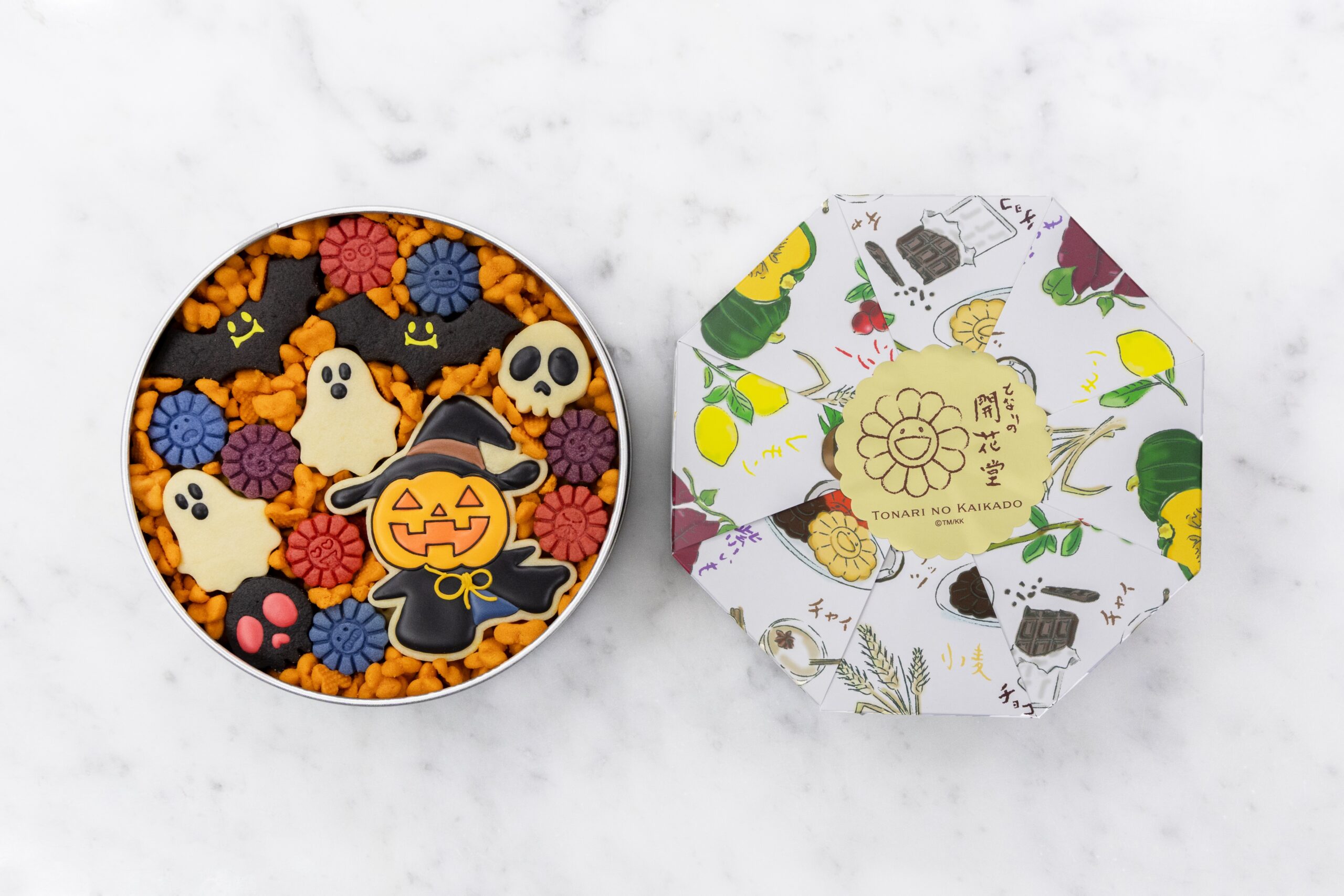 10月5日(日)20時より、「お花のハロウィンクッキー缶」を予約販売