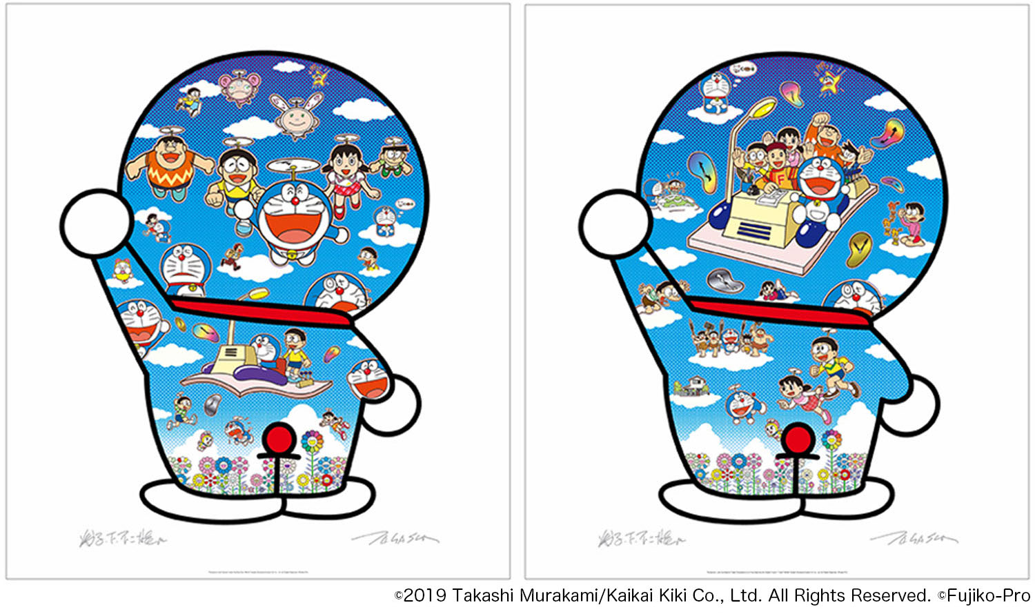 12月25日(金)、Tonari no Zingaro店頭にて村上隆 ドラえもんコラボ