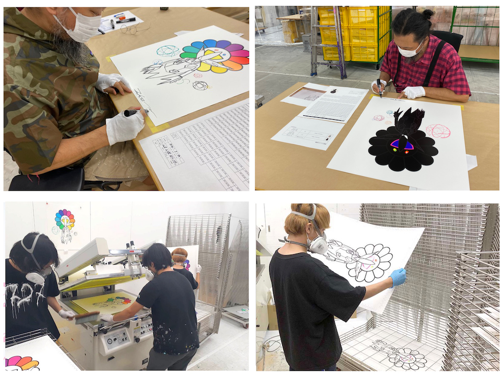 12月8日(火)10時より、村上隆とFUTURA2000のコラボレーション版画