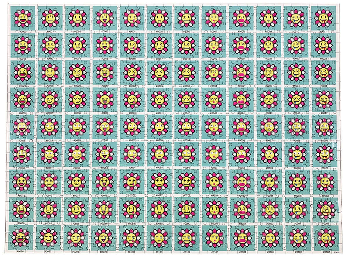 村上隆 フラワー型 ジグソーパズル ショッパー付き カイカイキキ 新色