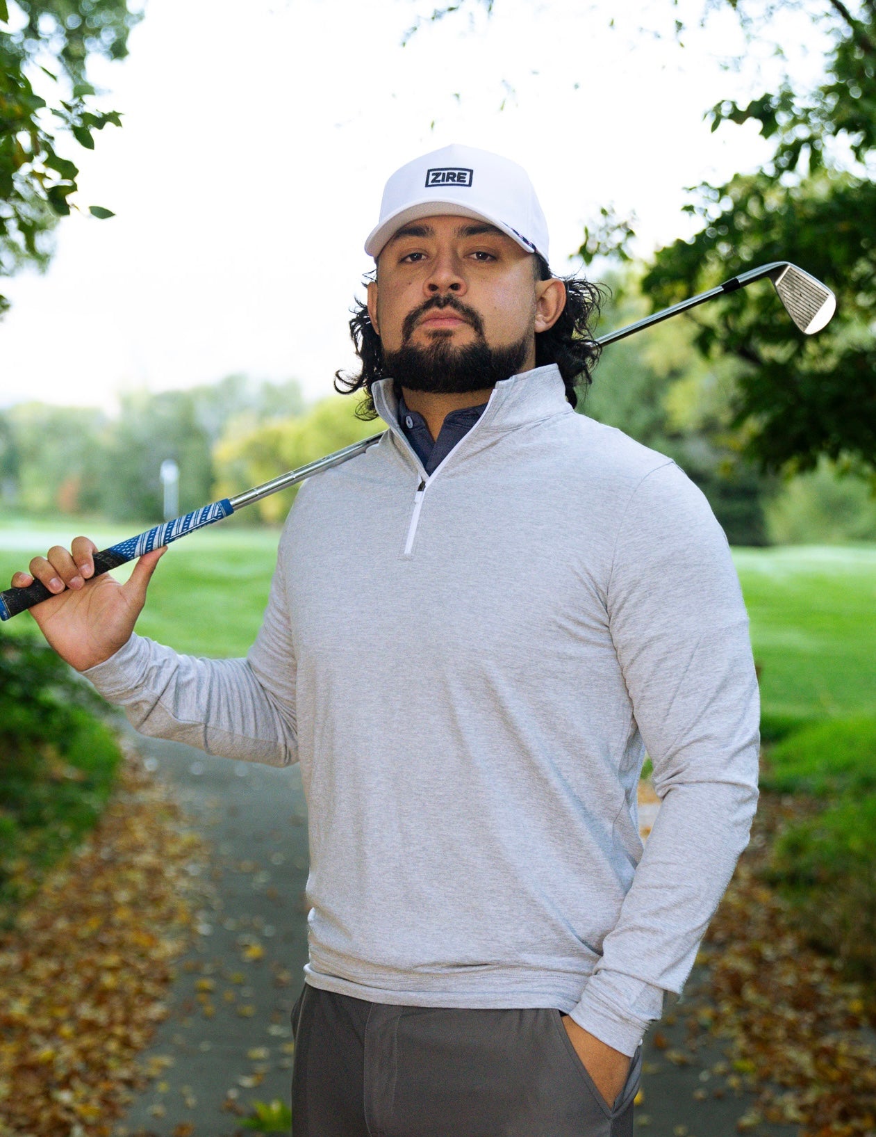 THE HEATHER GREY PERFORMANCE Q-ZIP – ZIRE GOLF