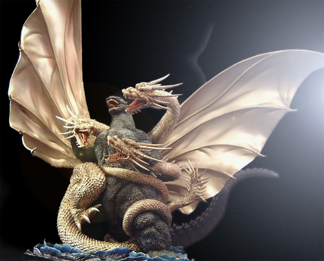 酒井ゆうじ造型工房「ゴジラVSキングギドラ ポスターver