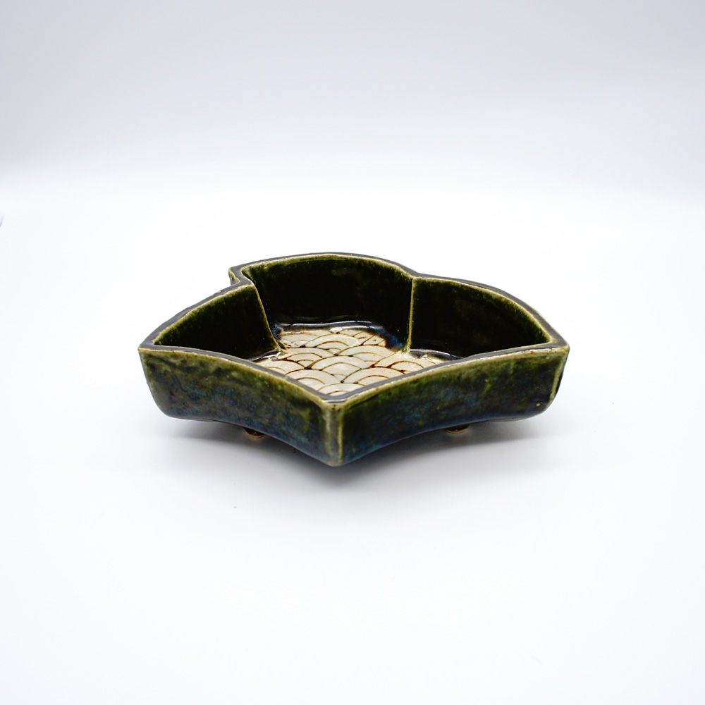 BE-16 織部千鳥 向付 – 美濃焼・呉須赤絵・テーブルウェアの通販サイト