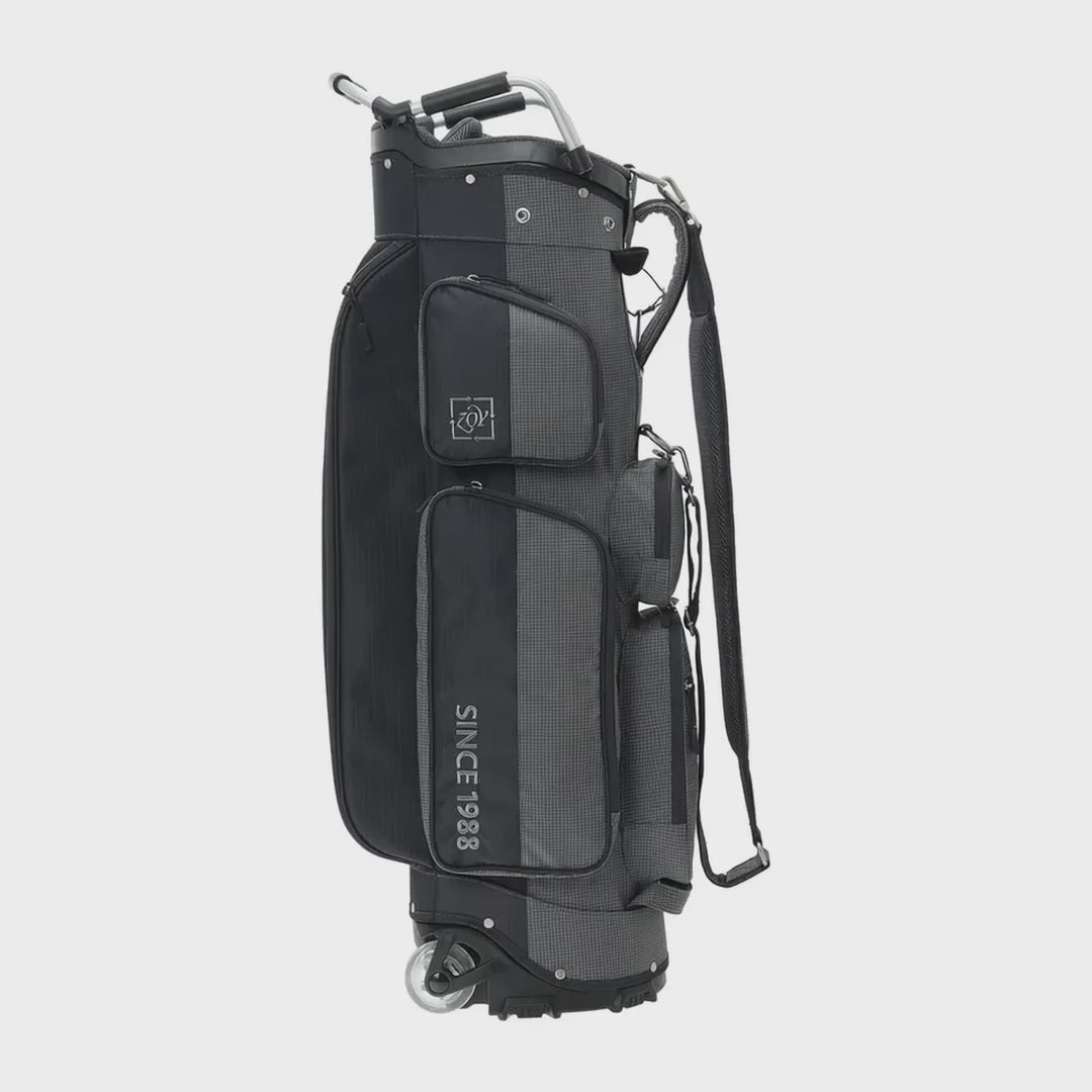 UNISEX R-PET キャスター式キャディバッグ インディゴ