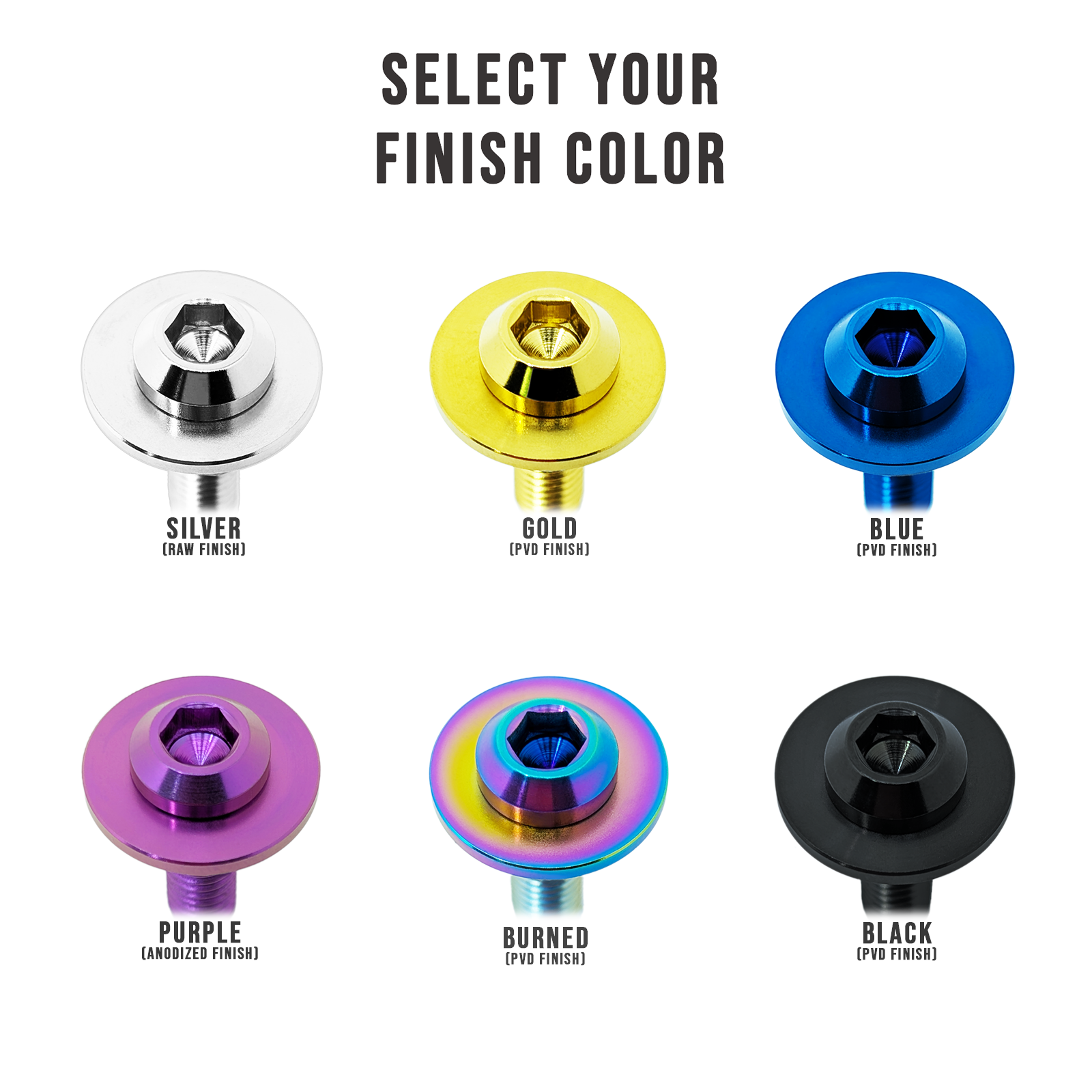 ZSPEC Front-Bumper Only Clips Replacements, Nissan 350z Z33, Titanium