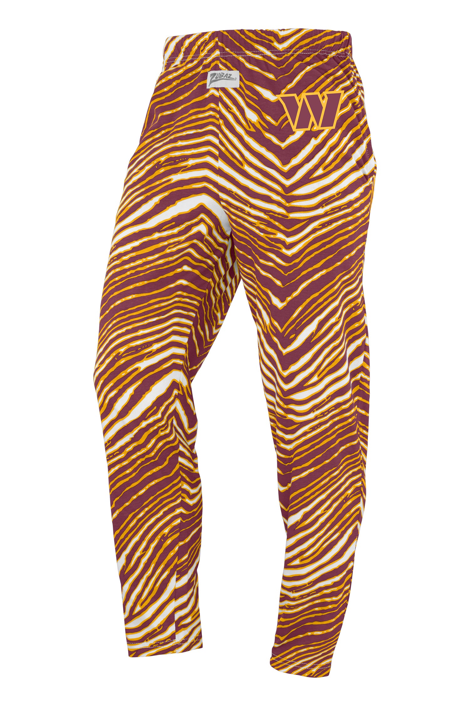 Zubaz NFL Adult Unisex Z88 Zebra Pants, Washington Commanders For Men