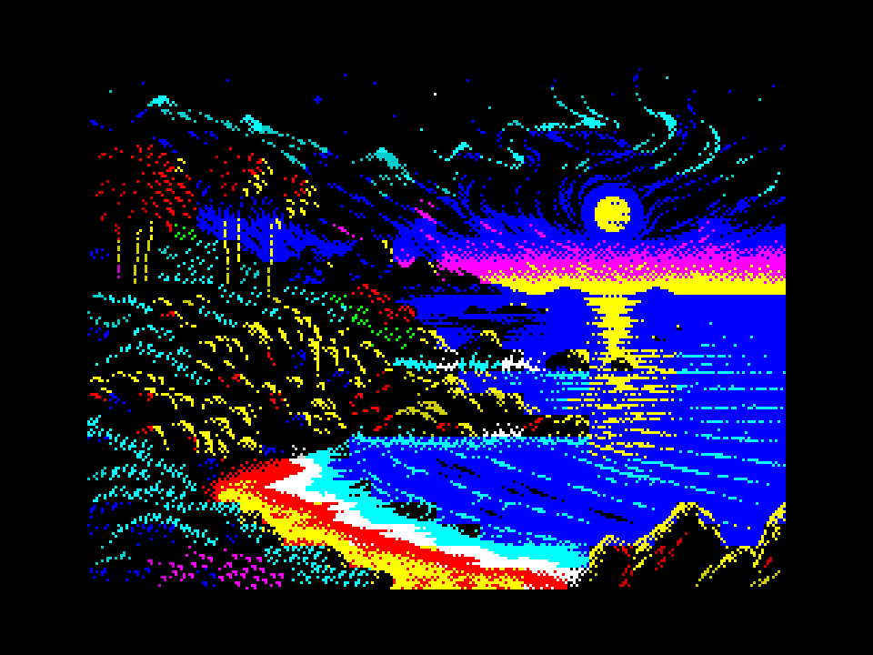 ZX Spectrum 8-bit pixel art de imagen 