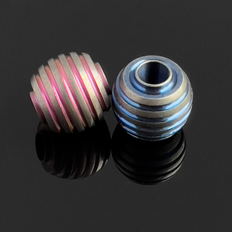 Titanium Round Lanyard Bead – Zyac knives