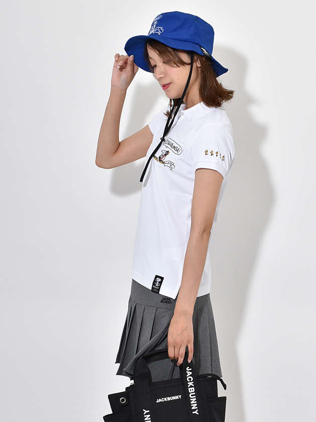 スヌーピーゴルフ 半袖ポロシャツ 642-4960500（ブラック